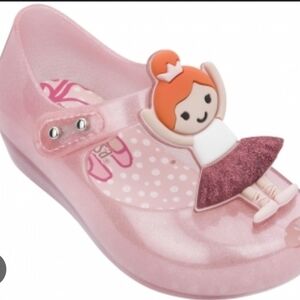 Mini Melissa-Cute Pink Ballerina Sandals